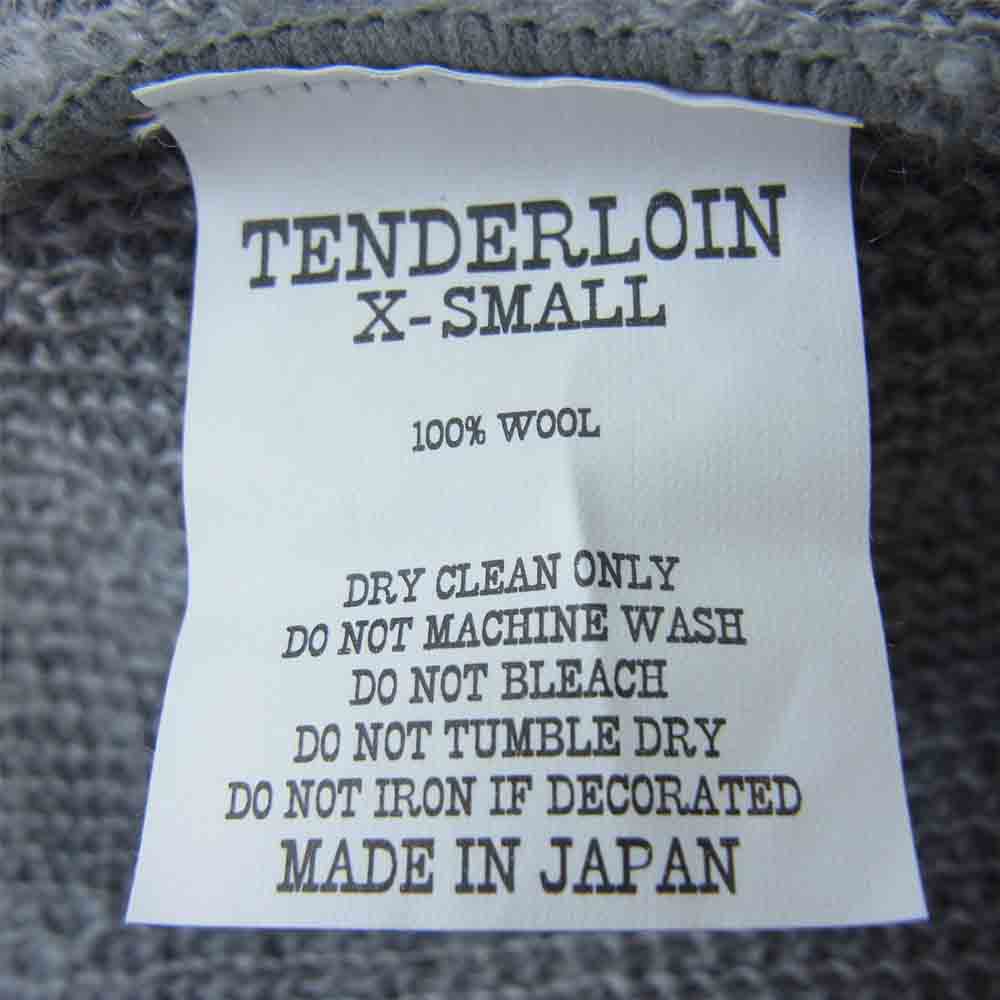 TENDERLOIN テンダーロイン T-MOHAIR CARDIGAN モヘア カーディガン グレー系 XS【中古】