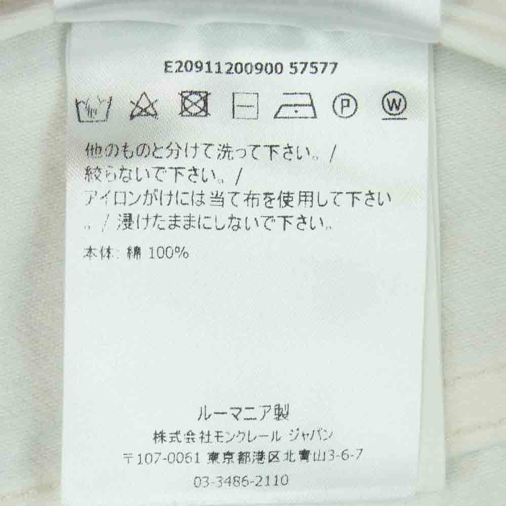 MONCLER モンクレール E2091120090057577 国内正規品 PANTALONE 5 TASCHE パンタロン チノ トラウザーズ パンツ  ホワイト系 46【中古】