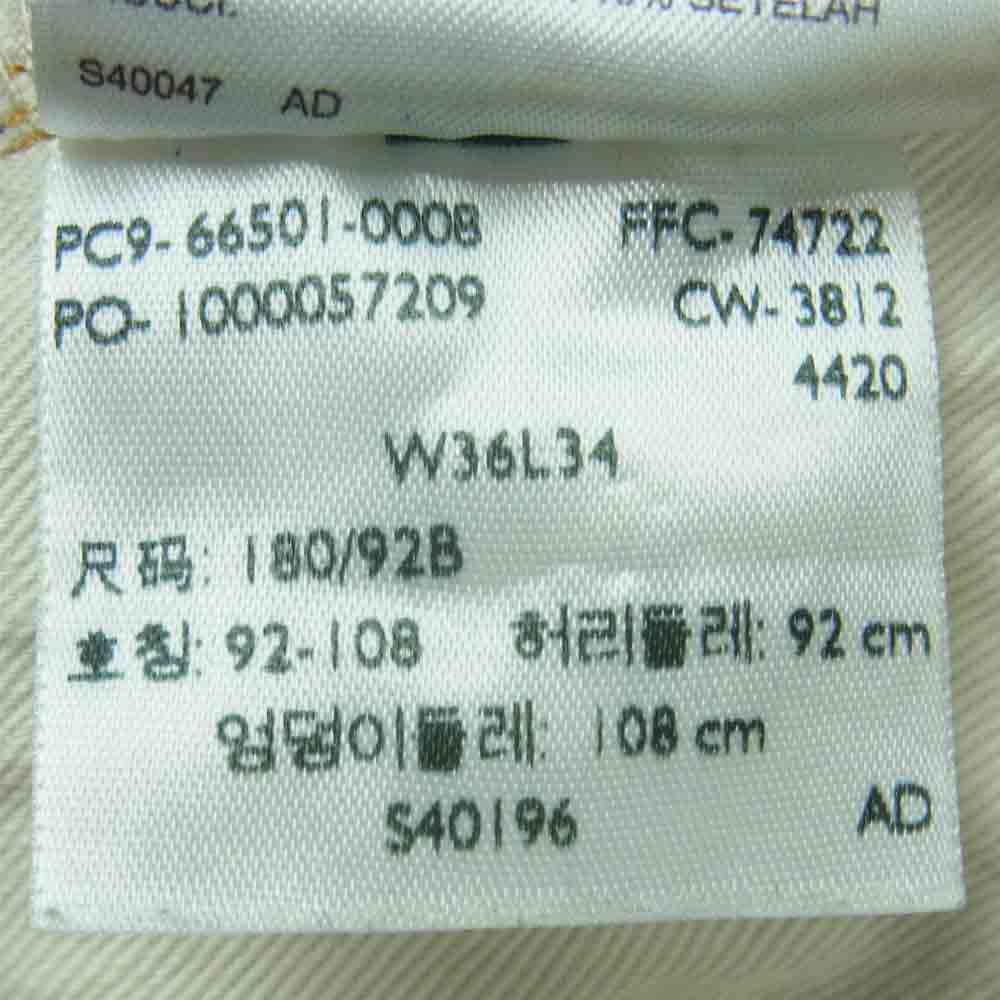 Levi's リーバイス 66501-0008 VINTAGE CLOTHING USA製 501XX 1966年復刻 ヴィンテージクロージング ボタンフライ 5ポケット リジッド デニム パンツ インディゴブルー系 W36 L34【中古】
