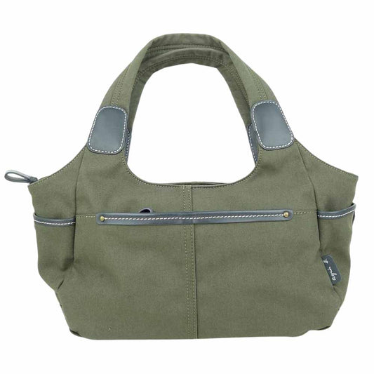 agnes b. アニエスベー VOYAGE ボヤージュ トート バッグ カーキ系【美品】【中古】