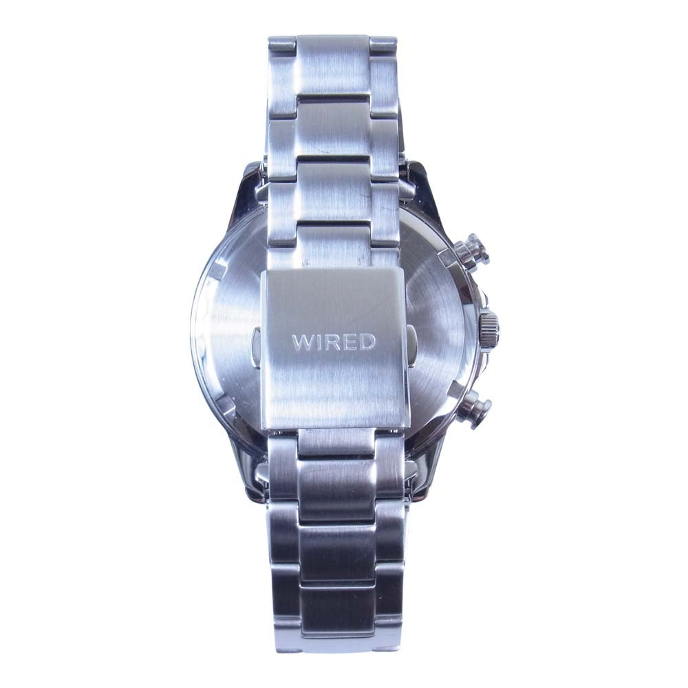 WIRED ワイアード VD57-KND0 クロノグラフ クォーツ 腕時計 シルバー系【中古】