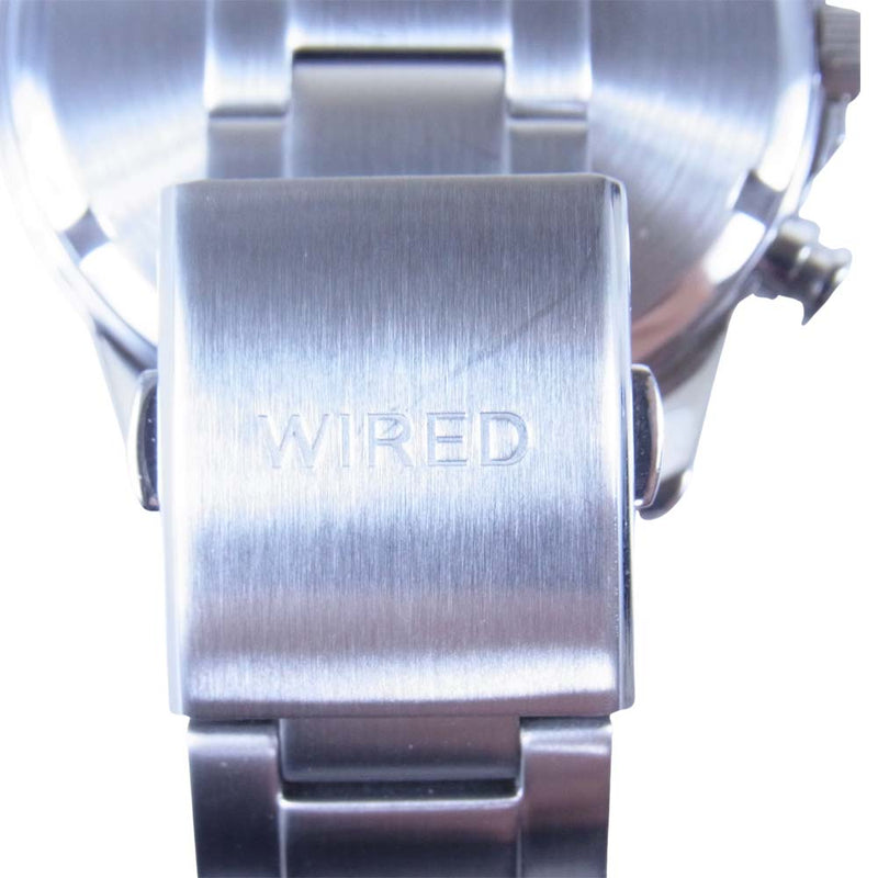 WIRED ワイアード VD57-KND0 クロノグラフ クォーツ 腕時計 シルバー系【中古】