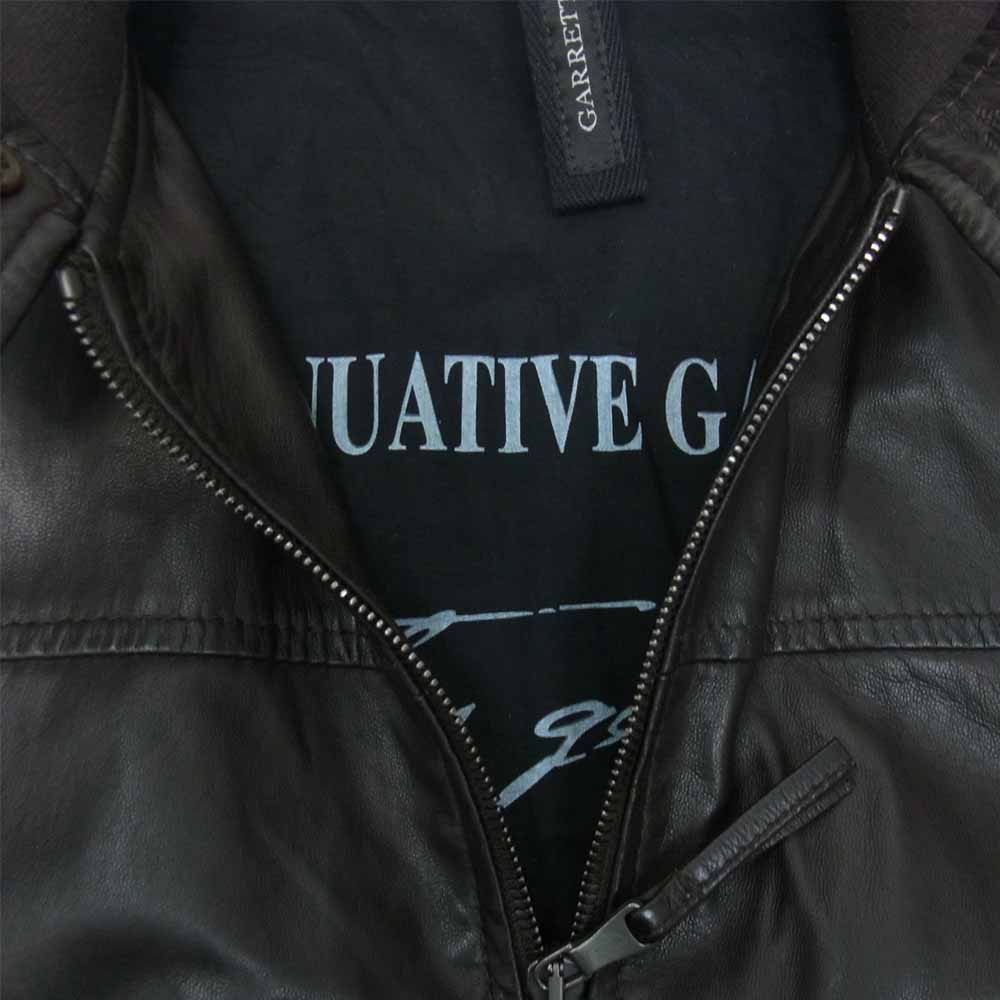 ガレット イタリア製 レザー ブルゾン ジャケット ブラウン系 48【中古】
