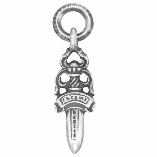 CHROME HEARTS クロムハーツ（原本無） DAGGER #5 ダガー チャーム ネックレス トップ シルバー系【中古】