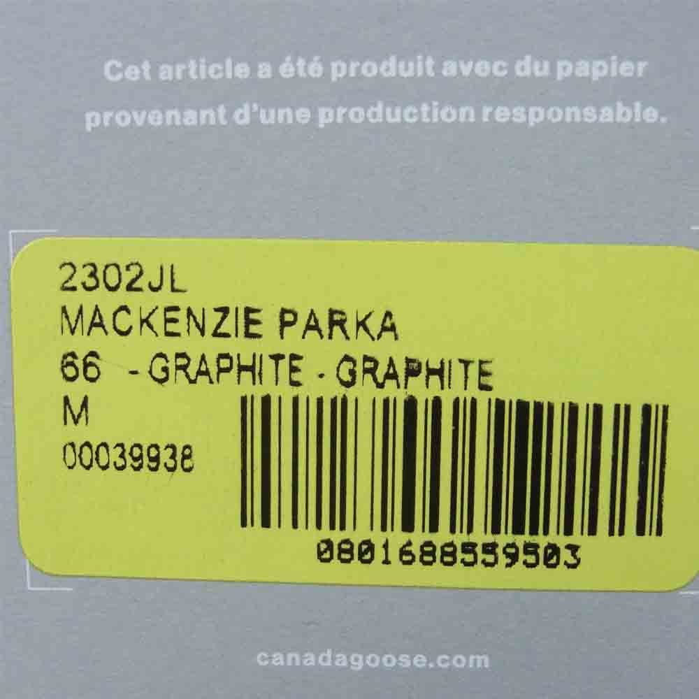 CANADA GOOSE カナダグース 2302JL  国内正規 サザビー MACKENZIE PARKA マッケンジー パーカー ダウン ジャケット グレー系 M【美品】【中古】