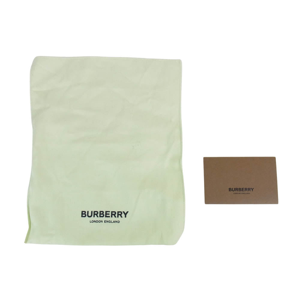 BURBERRY バーバリー TB モノグラム ストライプ キャンバス ウォレット 三つ折り財布 ブラウン系【中古】