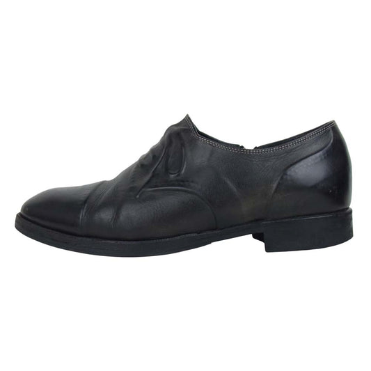 MIHARA YASUHIRO ミハラヤスヒロ 7325-1800 炙り出し 短靴 レザー シューズ サイドジップ ブーツ ブラック系 25【中古】