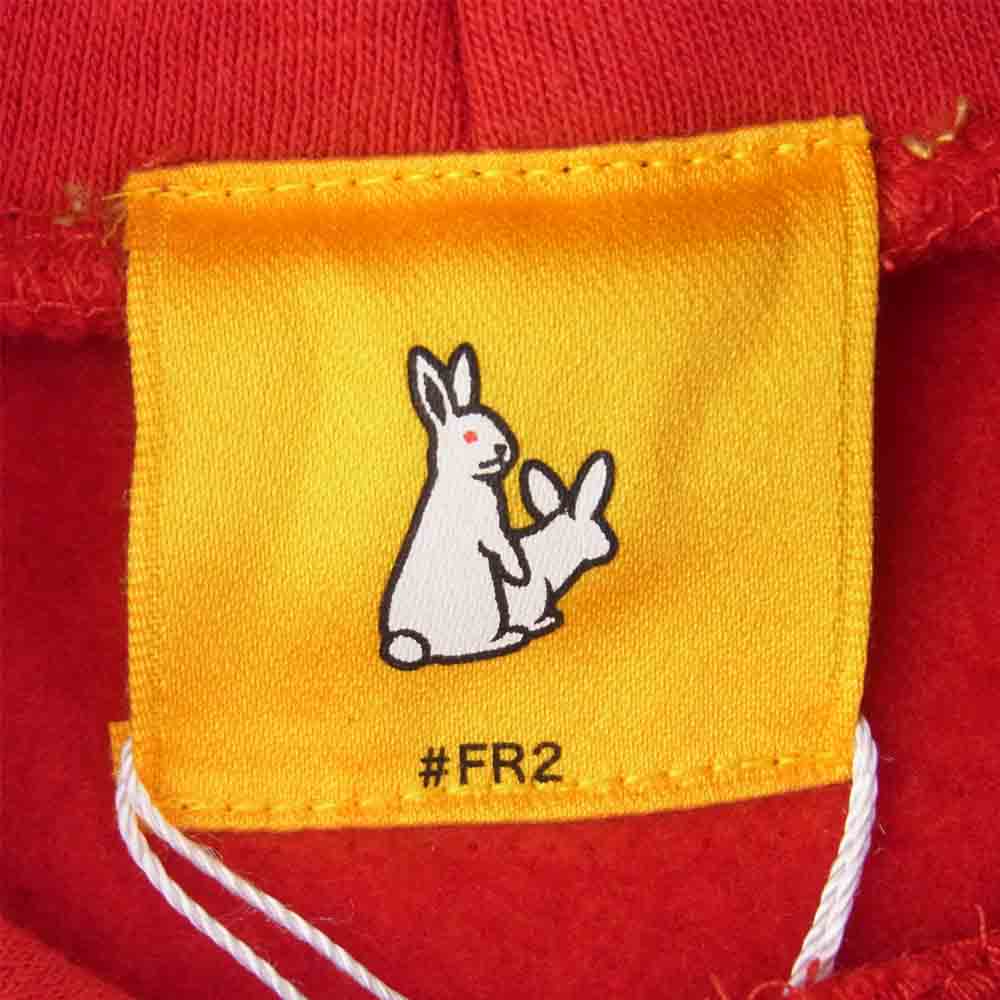 ファッキングラビッツ J.B.Voice HOODED PARKA プルオーバー パーカー レッド系 XL【新古品】【未使用】【中古】