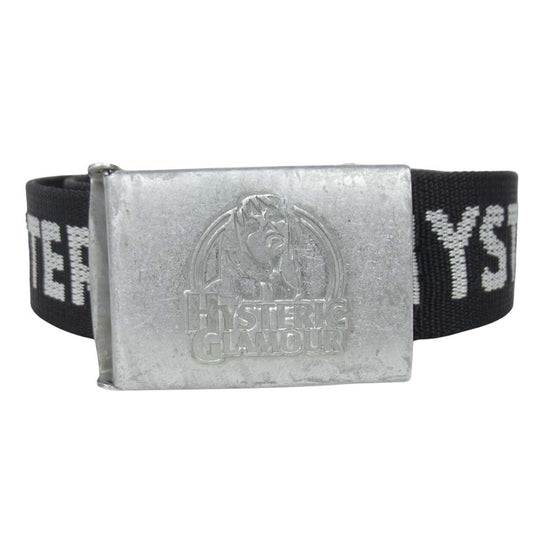 HYSTERIC GLAMOUR ヒステリックグラマー ロゴ キャンバス ガチャ ベルト ブラック系【中古】