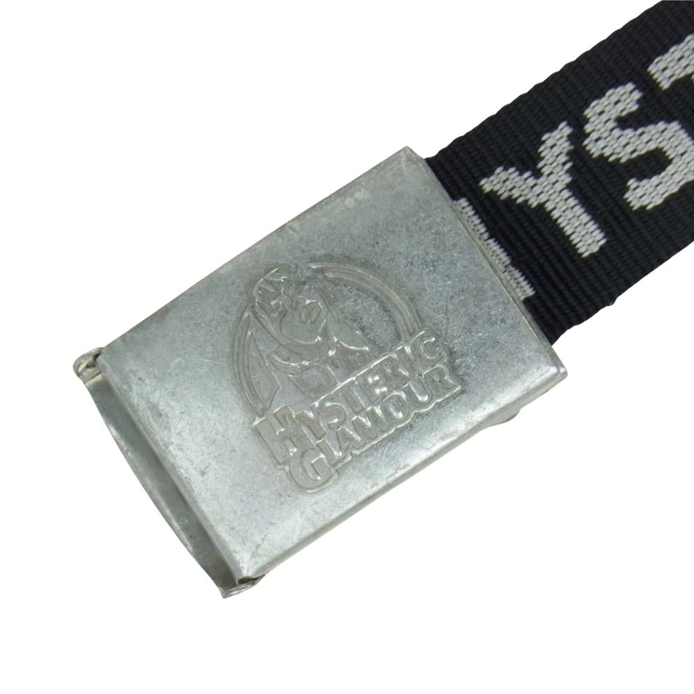 HYSTERIC GLAMOUR ヒステリックグラマー ロゴ キャンバス ガチャ ベルト ブラック系【中古】