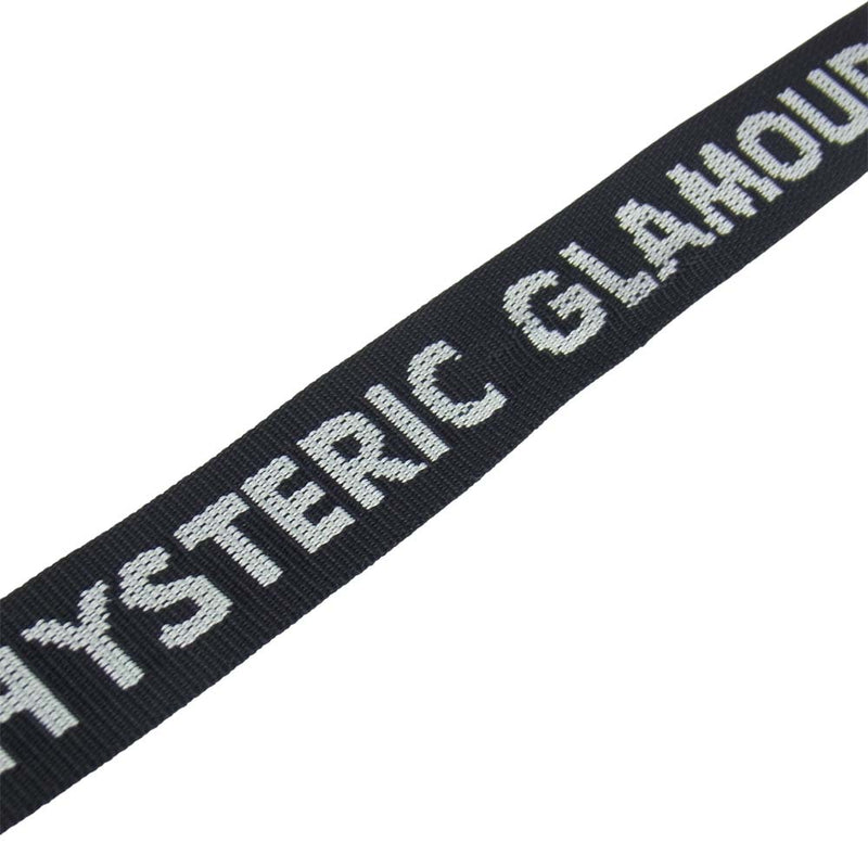 HYSTERIC GLAMOUR ヒステリックグラマー ロゴ キャンバス ガチャ ベルト ブラック系【中古】