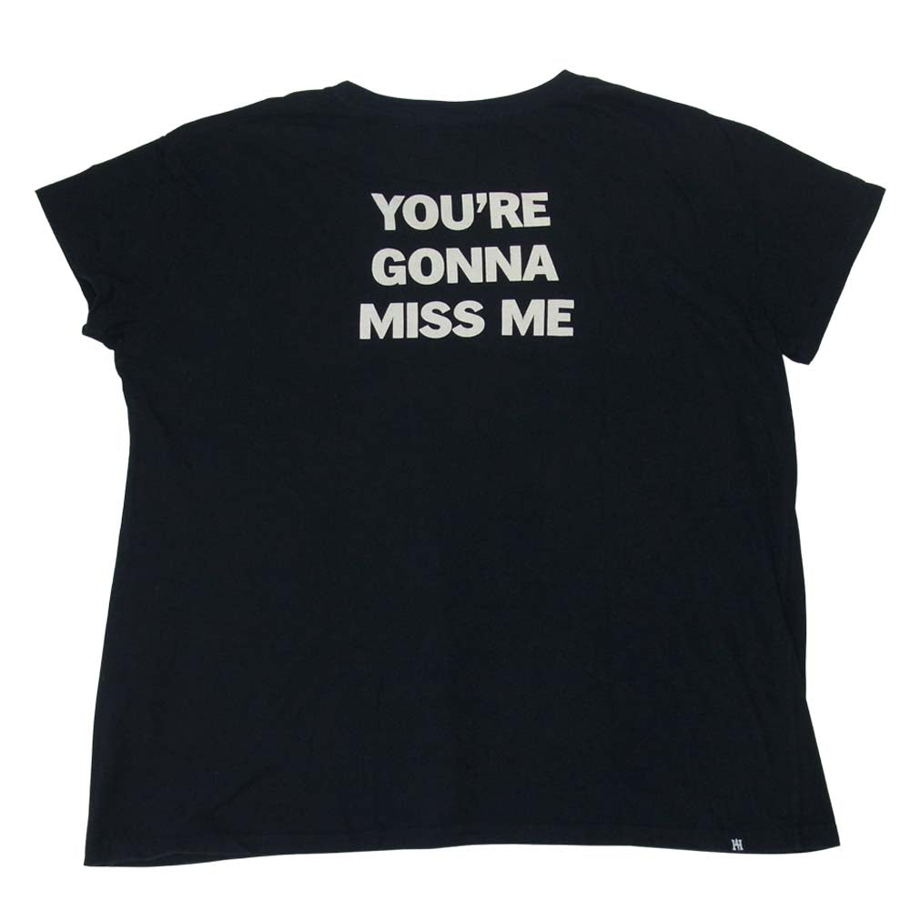 HYSTERIC GLAMOUR ヒステリックグラマー 01182CT15 BAD GIRL PT バッドガール プリント ロゴ 半袖 Tシャツ ブラック系 F【中古】