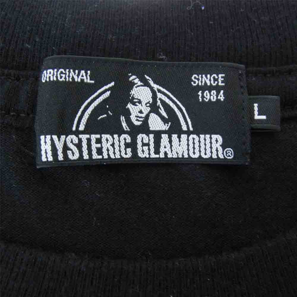 HYSTERIC GLAMOUR ヒステリックグラマー 02173CL11 DOCTOR GIRL プリント ロンT 長袖 Tシャツ ブラック系 L【中古】