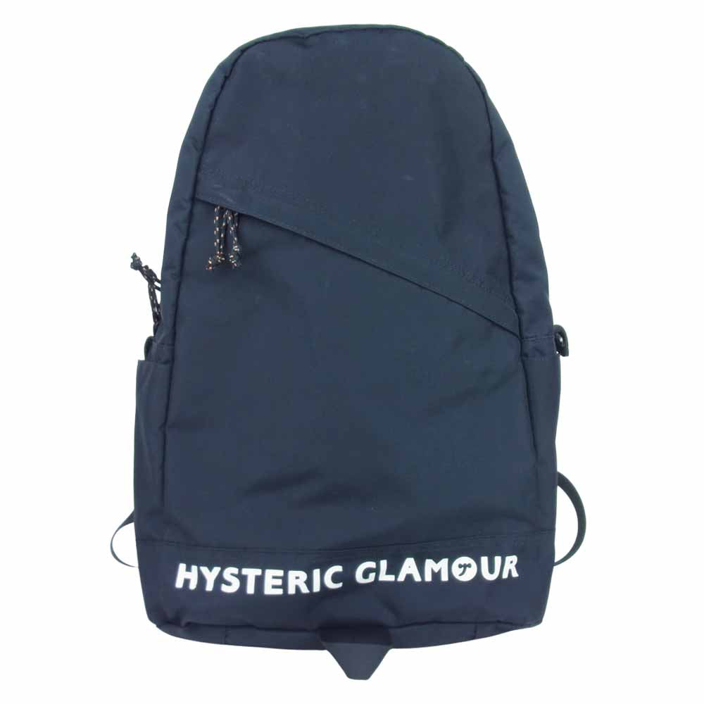 HYSTERIC GLAMOUR ヒステリックグラマー 02181QB01 CORDURA バックパック BLANK ロゴ リュック ブラック系【中古】