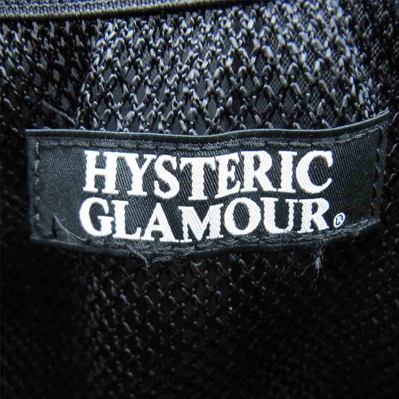 HYSTERIC GLAMOUR ヒステリックグラマー 02181QB01 CORDURA バックパック BLANK ロゴ リュック ブラック系【中古】