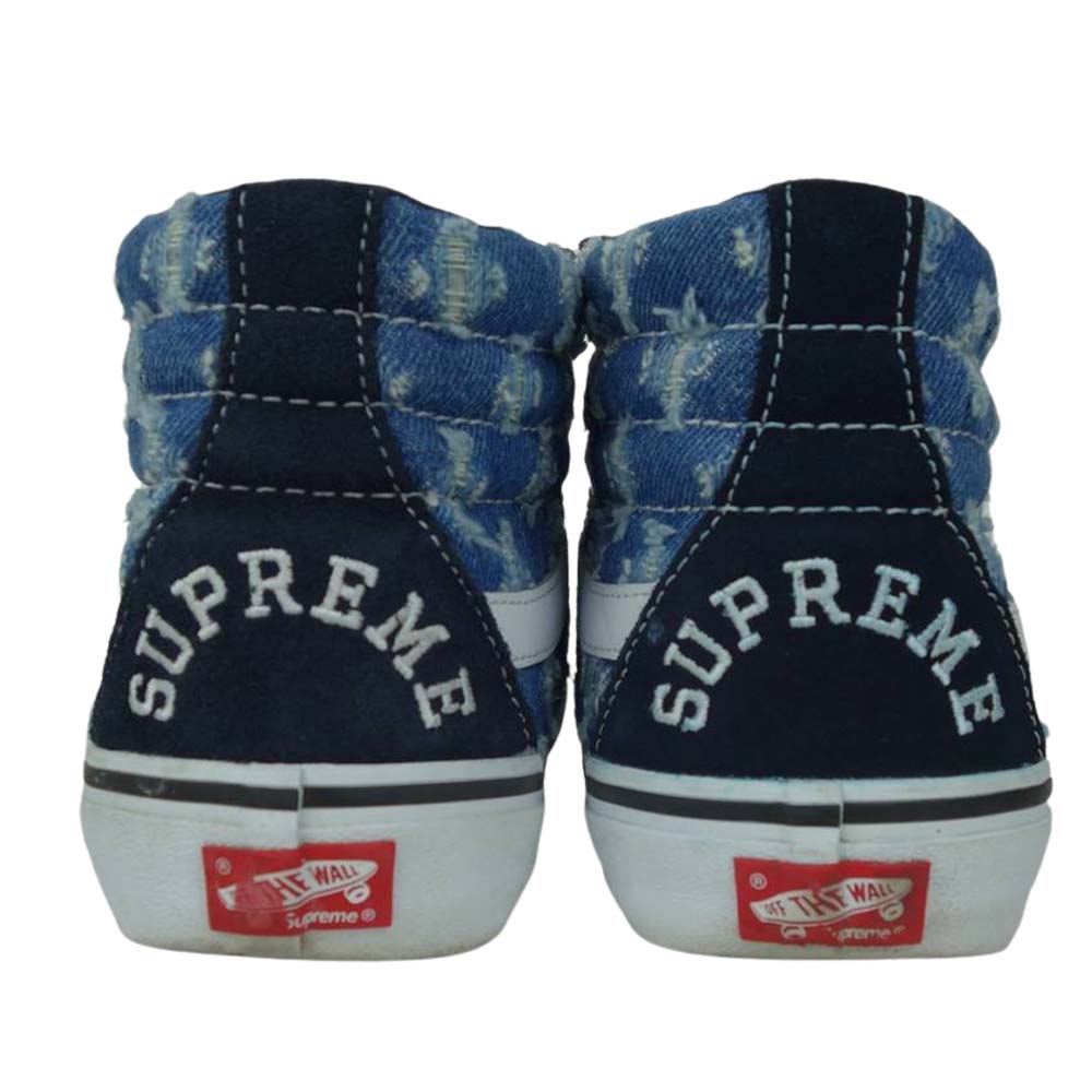 Supreme シュプリーム 20SS × VANS VN0A38Z32DD SK8-HI REISSUE PR バンズ スケートハイ ハイカット スニーカー ブルー系 26.5cm【中古】