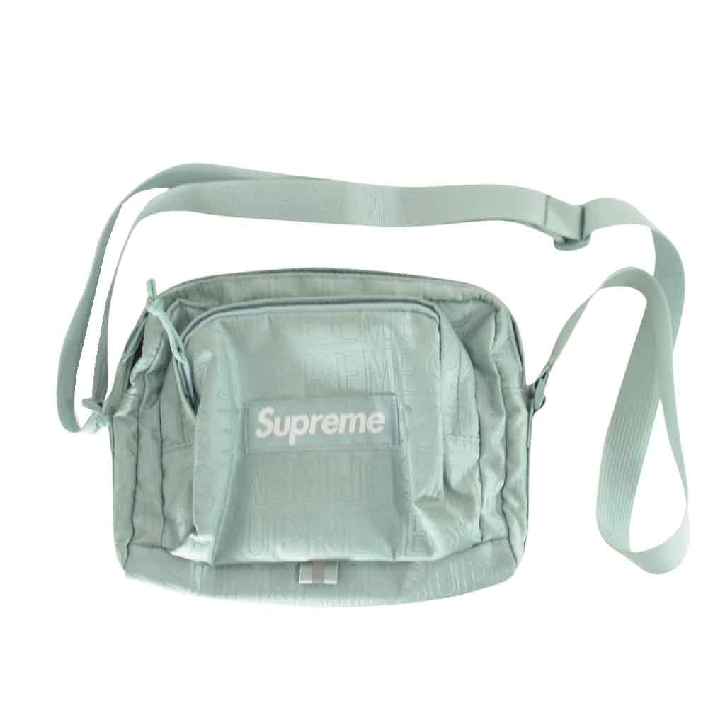 Supreme シュプリーム 19SS Shoulder Bag ナイロン ショルダー バッグ ライトブルー系【美品】【中古】
