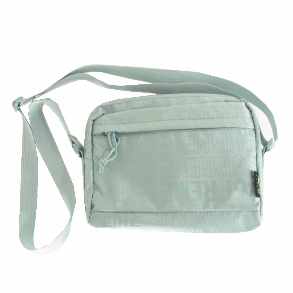 Supreme シュプリーム 19SS Shoulder Bag ナイロン ショルダー バッグ ライトブルー系【美品】【中古】