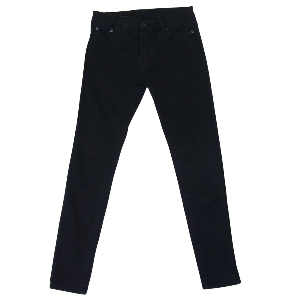 HYSTERIC GLAMOUR ヒステリックグラマー 0553AP06 ISKO ツイル スキニー パンツ ブラック系 XS【中古】