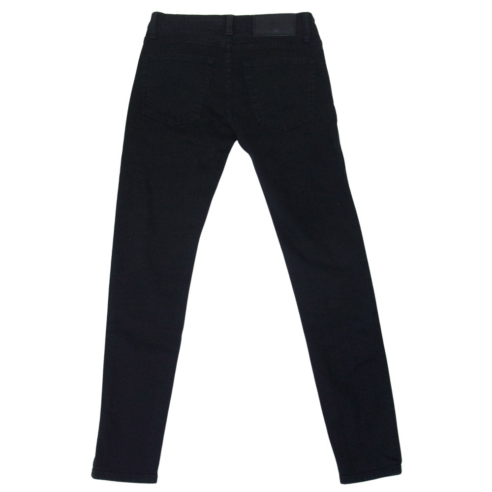 HYSTERIC GLAMOUR ヒステリックグラマー 0553AP06 ISKO ツイル スキニー パンツ ブラック系 XS【中古】