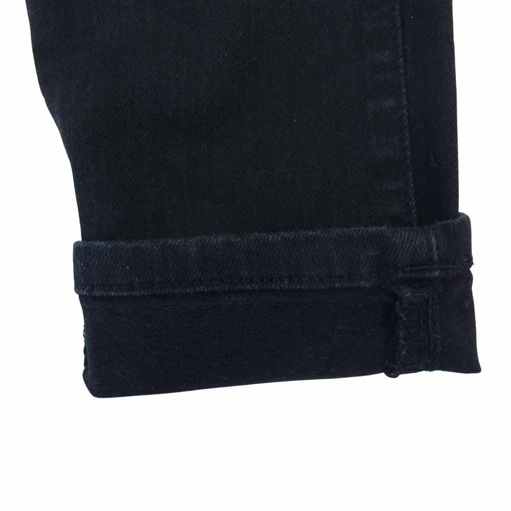 HYSTERIC GLAMOUR ヒステリックグラマー 0553AP06 ISKO ツイル スキニー パンツ ブラック系 XS【中古】