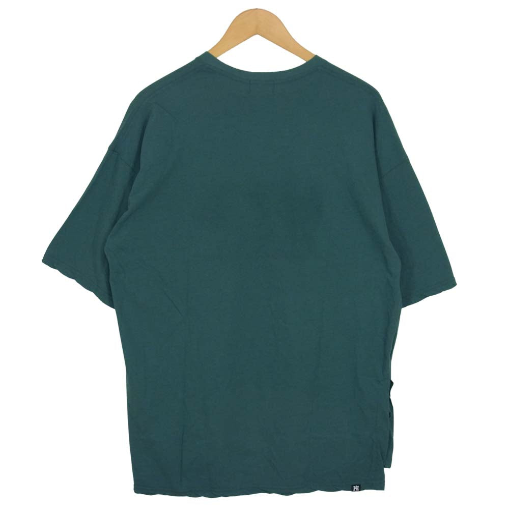 HYSTERIC GLAMOUR ヒステリックグラマー 01211CT09 GET DRESSED UP HYS ロゴ オーバーサイズ 半袖  Tシャツ グリーン系 FREE【新古品】【未使用】【中古】