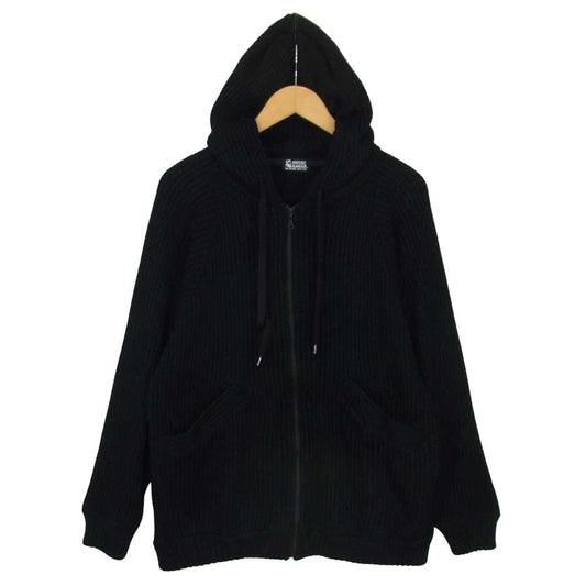 HYSTERIC GLAMOUR ヒステリックグラマー 01183CF10 TAGGING LOGO ビッグ パーカー ブラック系 FREE【中古】