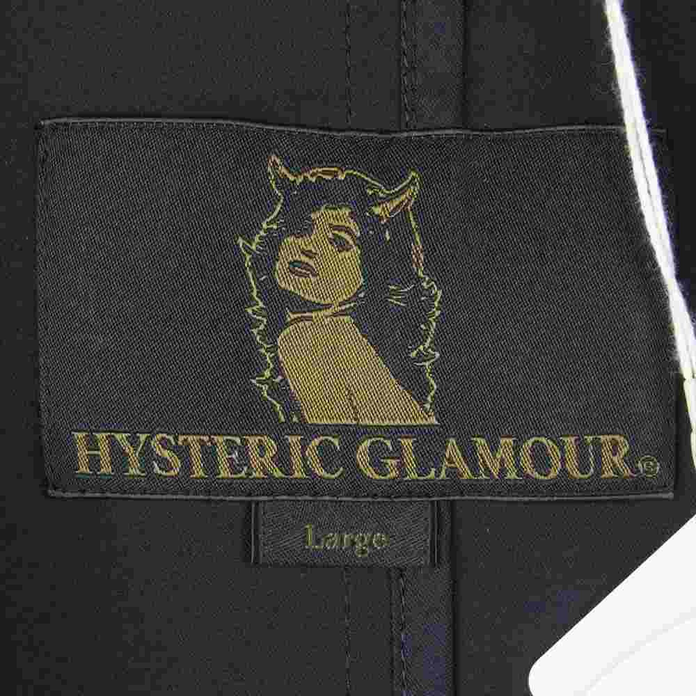 HYSTERIC GLAMOUR ヒステリックグラマー 02211AJ02 HYSロゴ 2ツ釦 テーラード ジャケット ブラック系 L【極上美品】【中古】