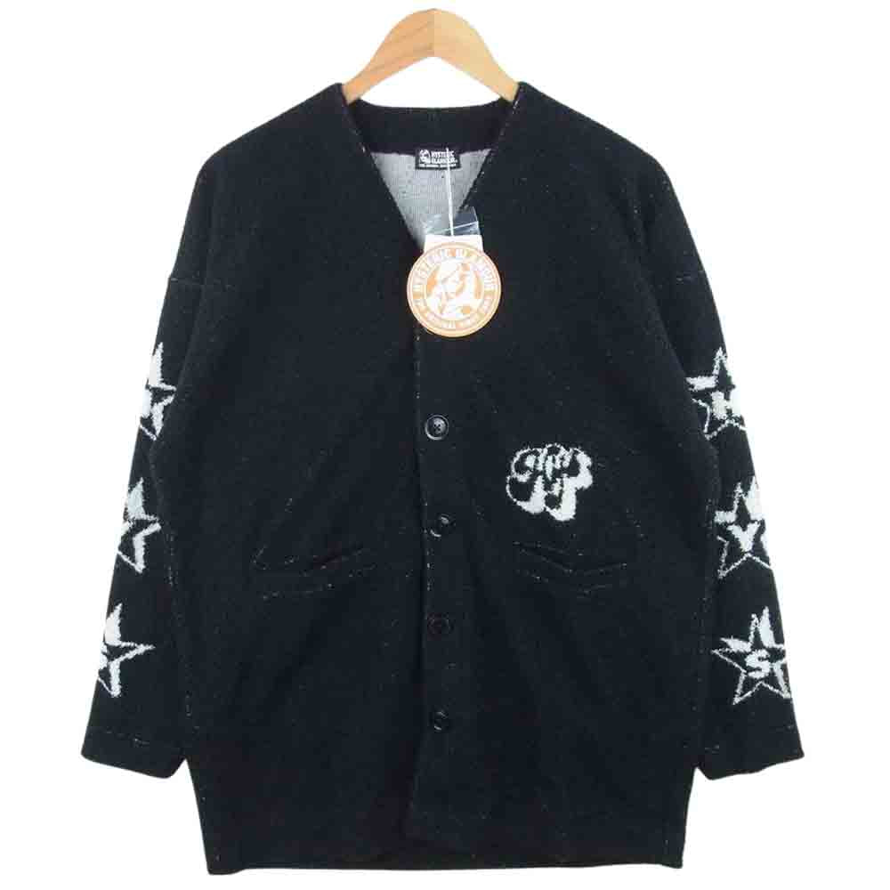 HYSTERIC GLAMOUR ヒステリックグラマー 01201CJ01 SOUND AND VISION ジャカードジャケット カーディガン ブラック系 FREE【新古品】【未使用】【中古】