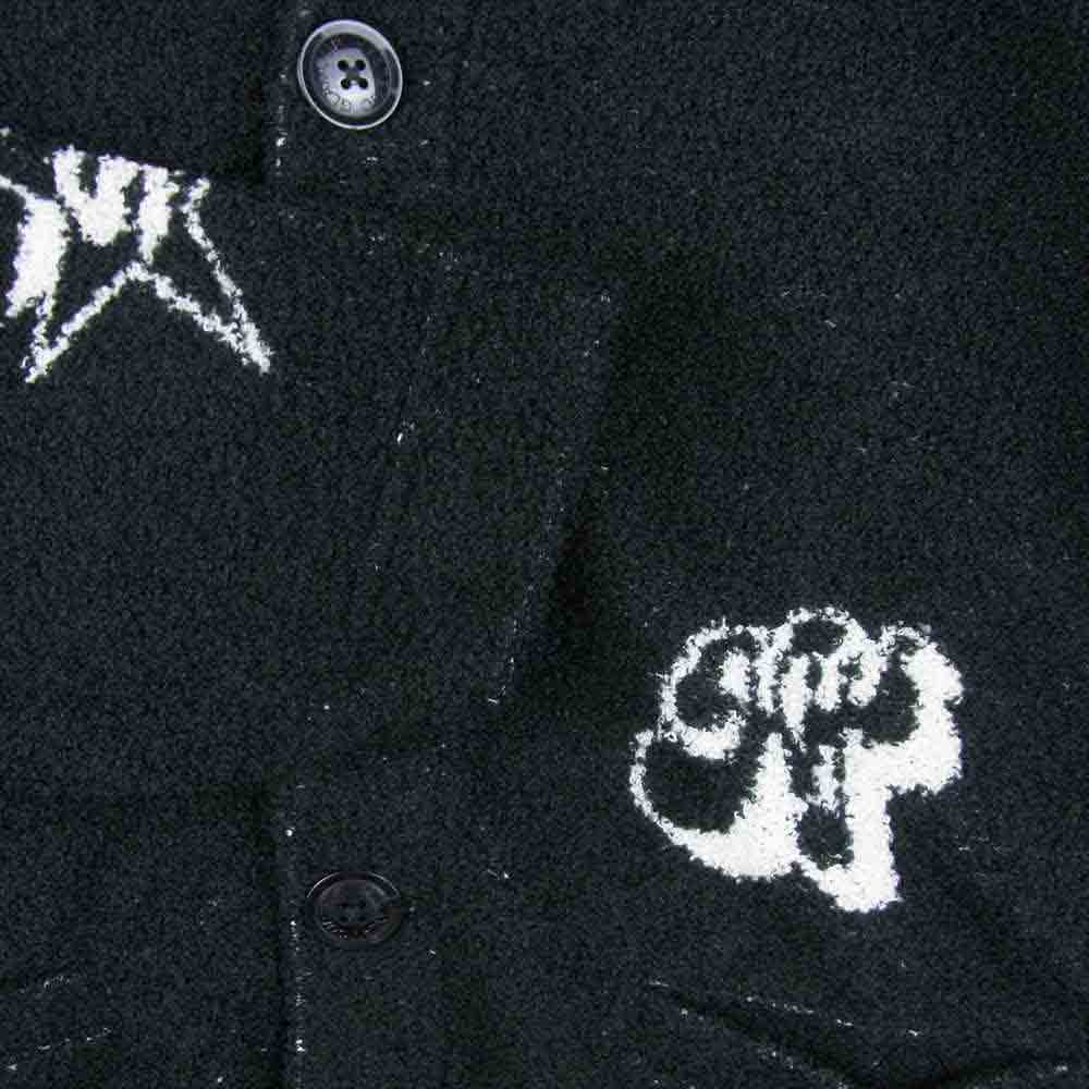 HYSTERIC GLAMOUR ヒステリックグラマー 01201CJ01 SOUND AND VISION ジャカードジャケット カーディガン ブラック系 FREE【新古品】【未使用】【中古】