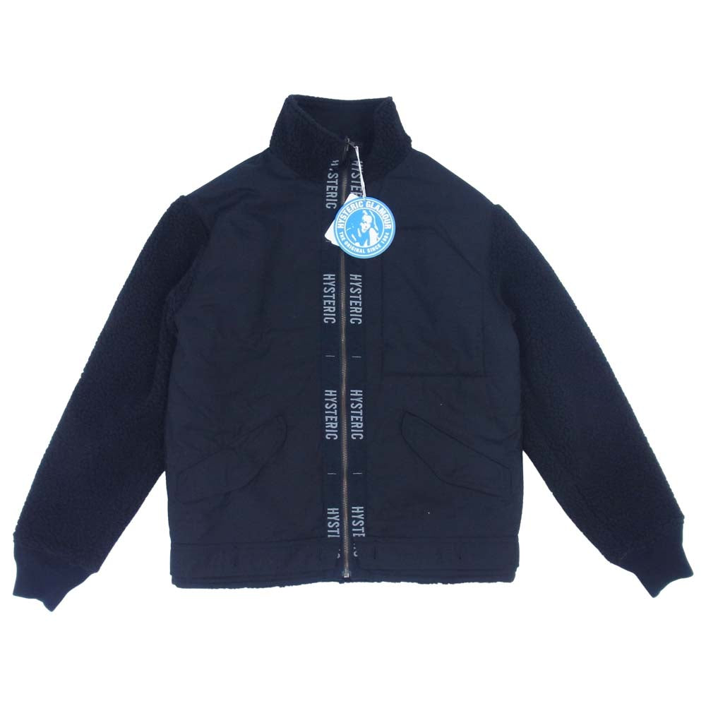 HYSTERIC GLAMOUR ヒステリックグラマー 20AW 02203AB17 アーミーリメイク リバーシブル フィールド ボア フリースジャケット ブラック系 S【新古品】【未使用】【中古】