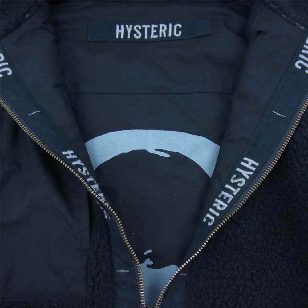 HYSTERIC GLAMOUR ヒステリックグラマー 20AW 02203AB17 アーミーリメイク リバーシブル フィールド ボア フリースジャケット ブラック系 S【新古品】【未使用】【中古】