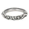 CHROME HEARTS クロムハーツ（原本無） SCRL BAND RING スクロール バンド リング シルバー系 22号【中古】
