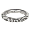 CHROME HEARTS クロムハーツ（原本無） SCRL BAND RING スクロール バンド リング シルバー系 22号【中古】