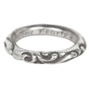 CHROME HEARTS クロムハーツ（原本無） SCRL BAND RING スクロール バンド リング シルバー系 22号【中古】