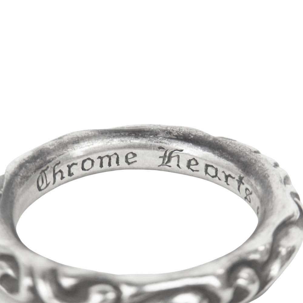 CHROME HEARTS クロムハーツ（原本無） SCRL BAND RING スクロール バンド リング シルバー系 22号【中古】