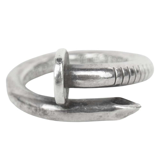 CHROME HEARTS クロムハーツ（原本無） NAIL FLAT RING ネイル フラット リング シルバー系 11号【中古】