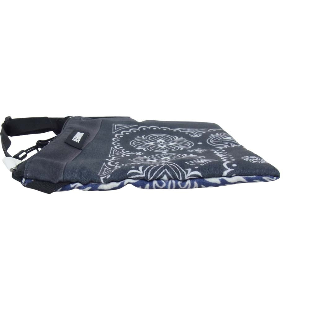 NEIGHBORHOOD ネイバーフッド 212TQNH-CG08 BANDANA CHOPPED SACOCHE バンダナ サコッシュ ブラック系 ブルー系【新古品】【未使用】【中古】