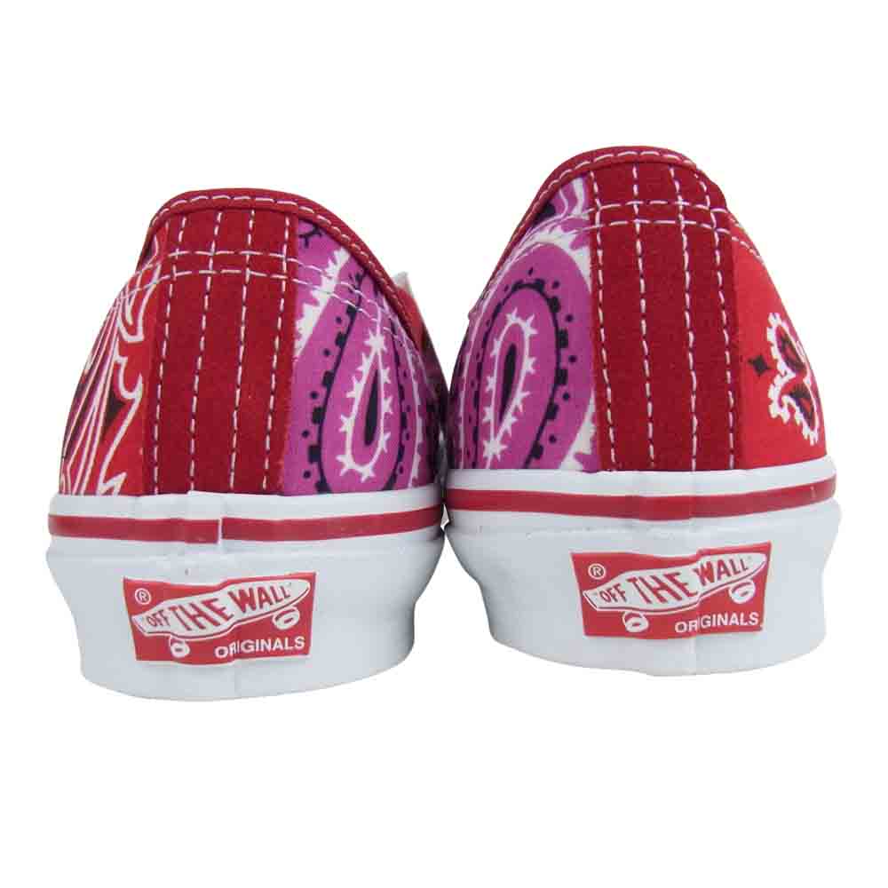 VANS バンズ VN0A4BV99RA BEDWIN ベドウィン バンダナ オーセンティック レッド系 27.0cm【新古品】【未使用】【中古】