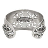 CHROME HEARTS クロムハーツ（原本無） フローラルクロス ワイドカフ バングル ブレスレット シルバー系【中古】