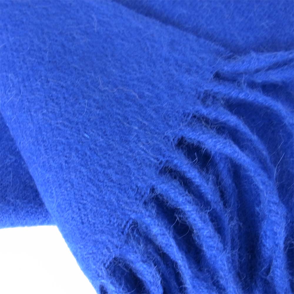 ザイノウエブラザーズ ALPACA アルパカ マフラー ブルー系【美品】【中古】
