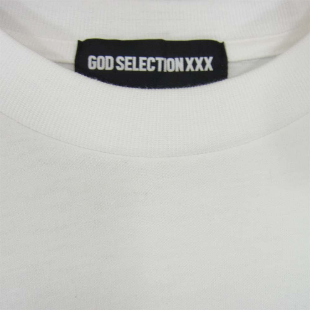 GOD SELECTION XXX ゴッドセレクション VIOLA&ROSES コラボ 半袖 Tシャツ ホワイト系 L【新古品】【未使用】【中古】
