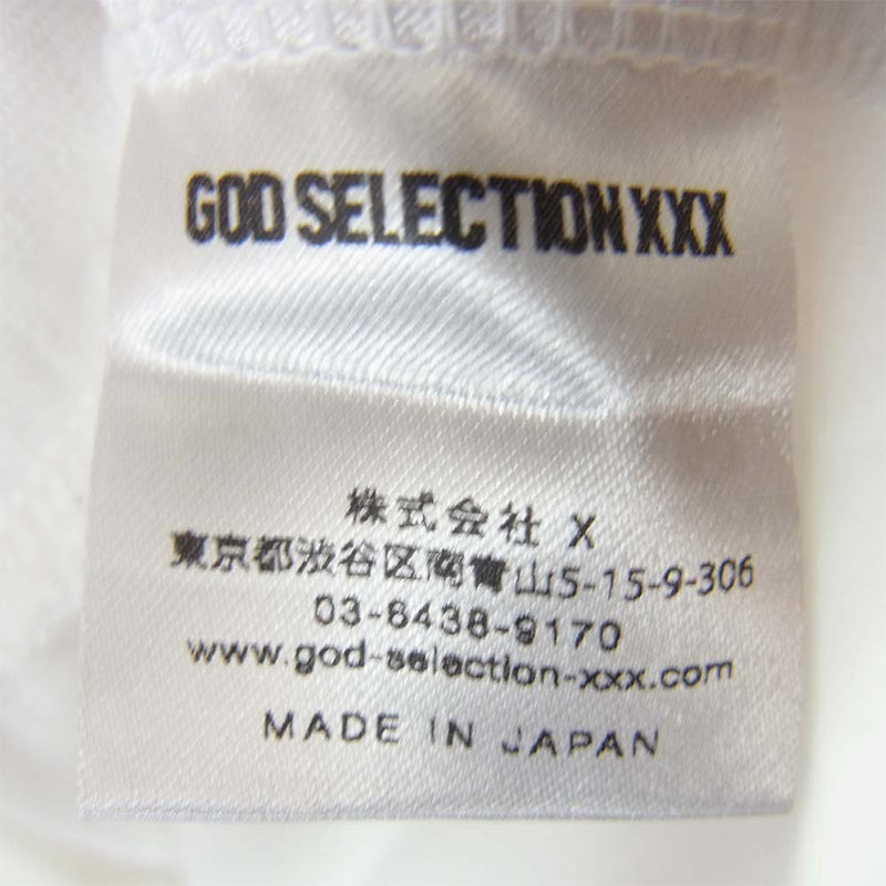 GOD SELECTION XXX ゴッドセレクション VIOLA&ROSES コラボ 半袖 Tシャツ ホワイト系 L【新古品】【未使用】【中古】