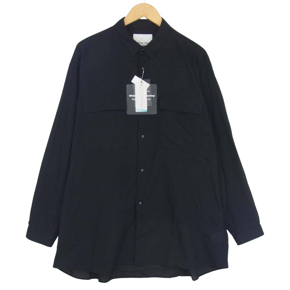 WHITE MOUNTAINEERING ホワイトマウンテニアリング RW2171108 REPOSE WEAR for Summer season LONG SLEEVES SHIRT 長袖 シャツ ブラック系 3【新古品】【未使用】【中古】