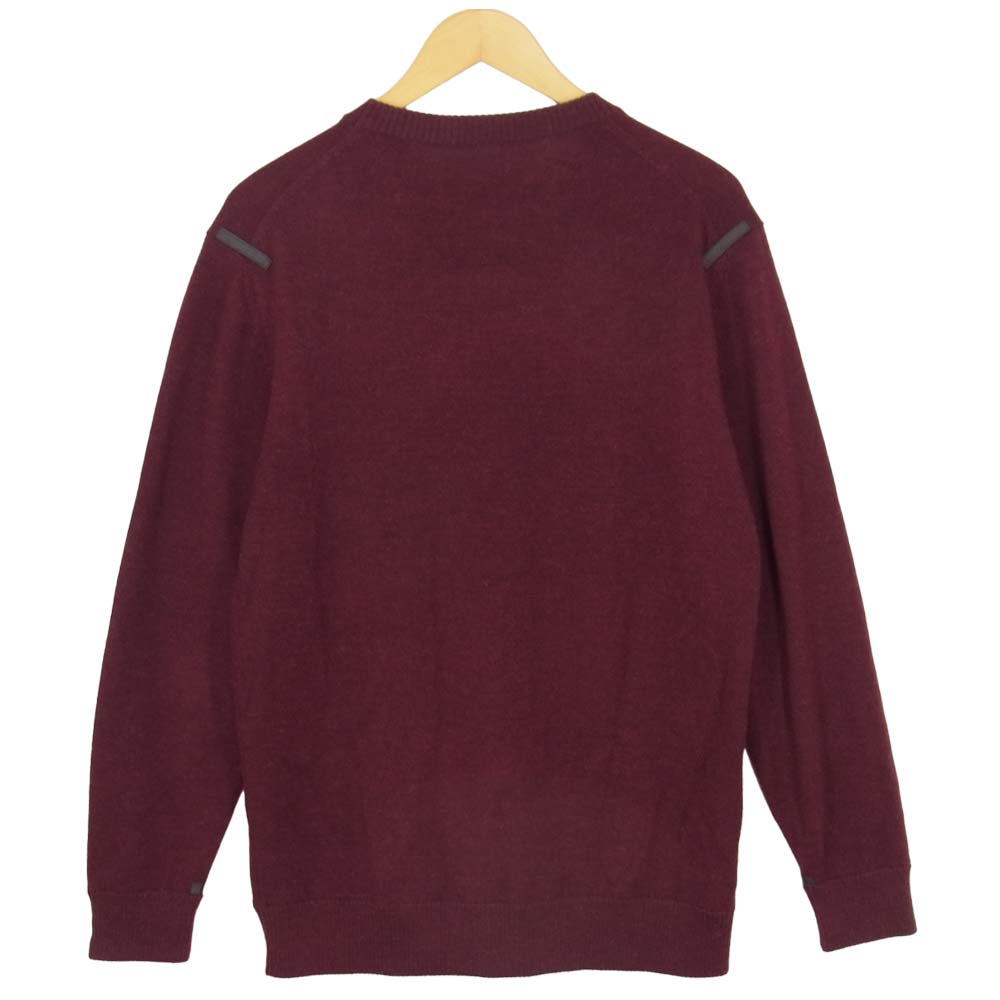 ザイノウエブラザーズ 100％ ALPACA アルパカ クルーネック セーター エンジ系 XL【美品】【中古】