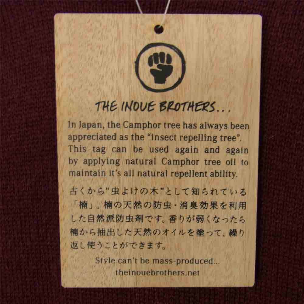 ザイノウエブラザーズ 100％ ALPACA アルパカ クルーネック セーター エンジ系 XL【美品】【中古】