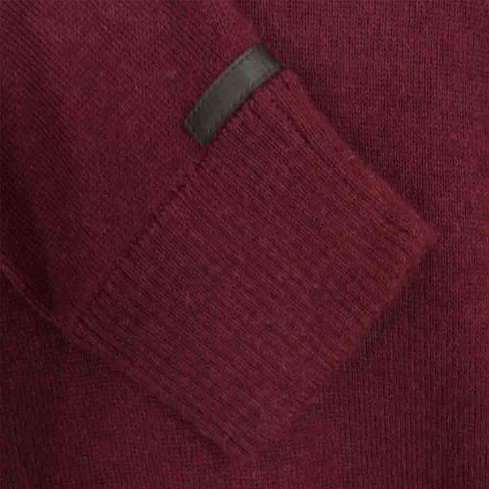 ザイノウエブラザーズ 100％ ALPACA アルパカ クルーネック セーター エンジ系 XL【美品】【中古】