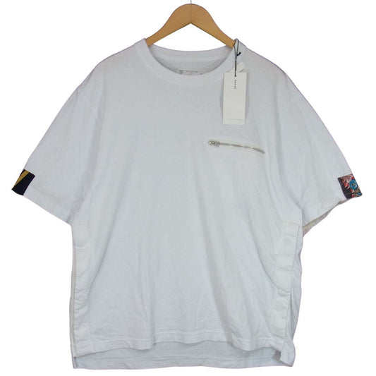 Sacai サカイ 21SS 21-02478M Archive Print Mix T-Shirt 半袖 Tシャツ ホワイト系 4【美品】【中古】