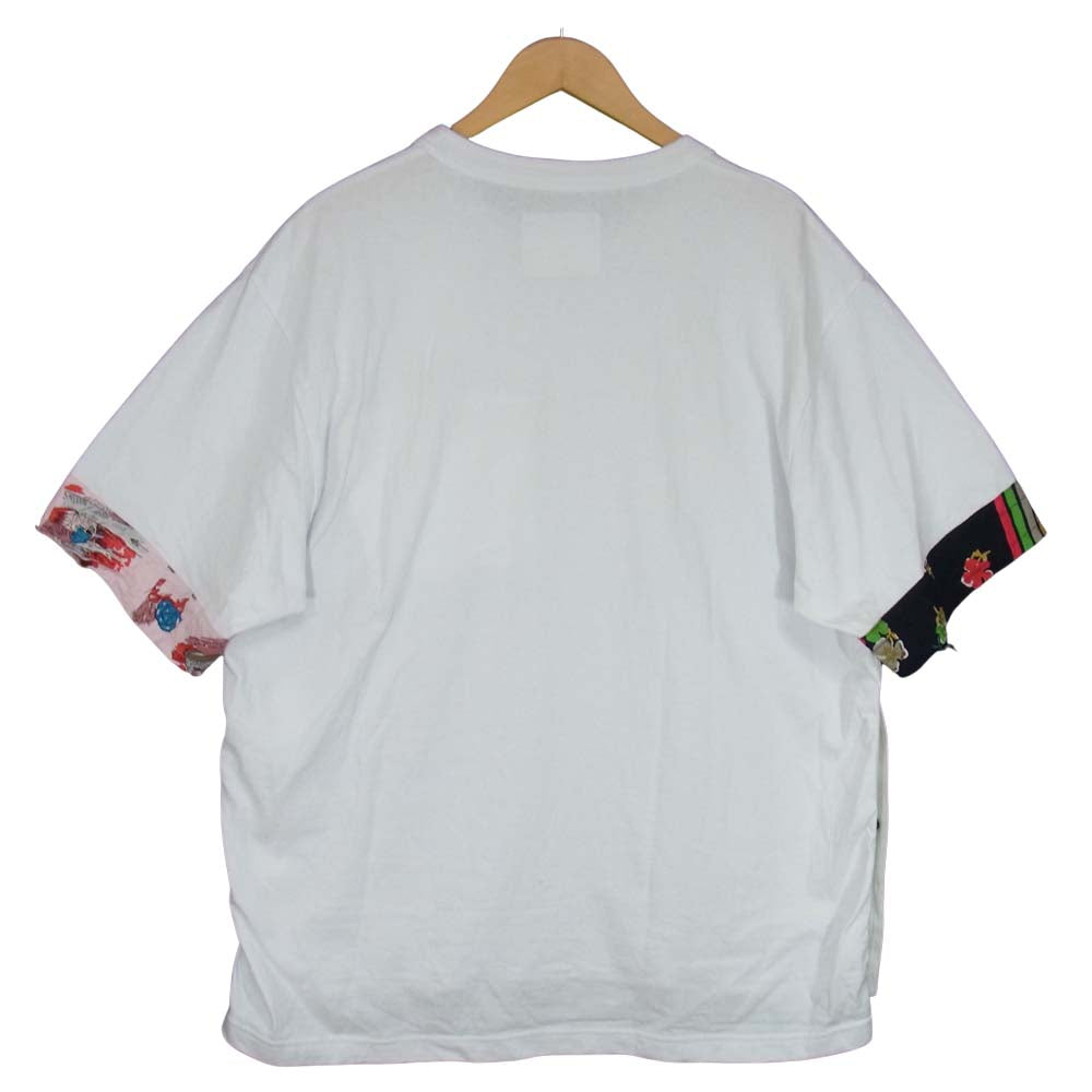 Sacai サカイ 21SS 21-02478M Archive Print Mix T-Shirt 半袖 Tシャツ ホワイト系 4【美品】【中古】