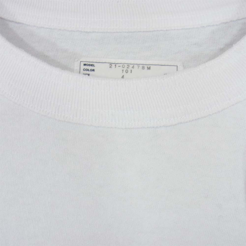 Sacai サカイ 21SS 21-02478M Archive Print Mix T-Shirt 半袖 Tシャツ ホワイト系 4【美品】【中古】